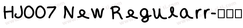 HJ007 New Regularr字体转换